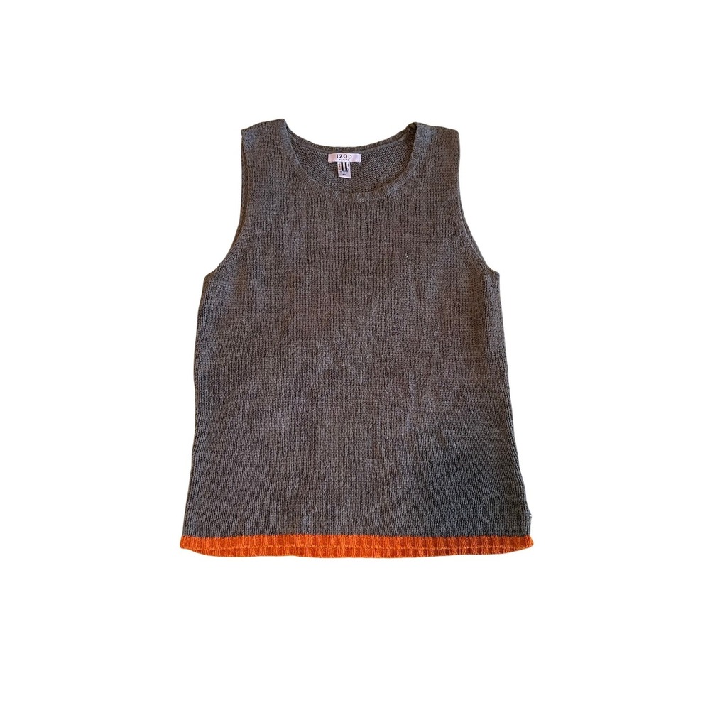 IZOD Petite Sweater Knit‎ Top Women's Size PM Green